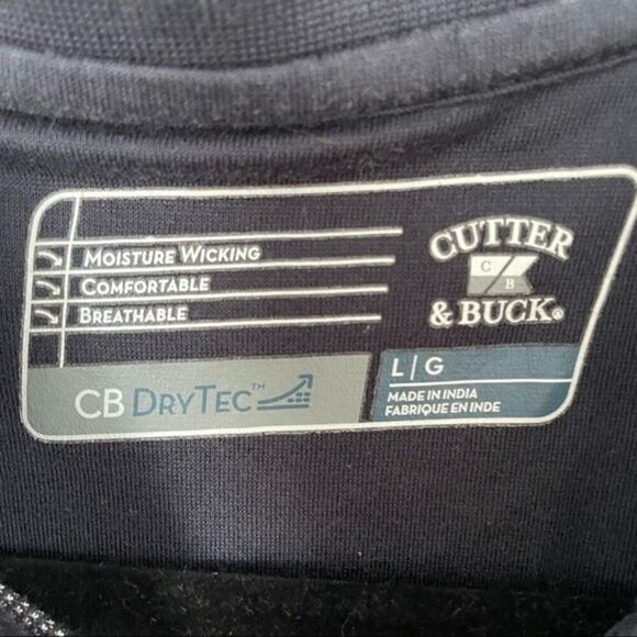 Cutter & buck polo mens Cleveland Indians navy mens polo size large - Picture 4 of 8